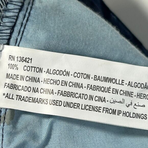 Staple Dark Denim Jeans Mens 35 x 34 Tapered Factory Distressed NWT - Picture 9 of 10